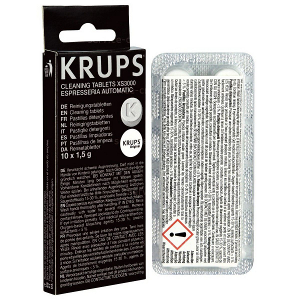 Таблетки от кофейных масел для кофемашины Krups, XS3000 - купить с ...