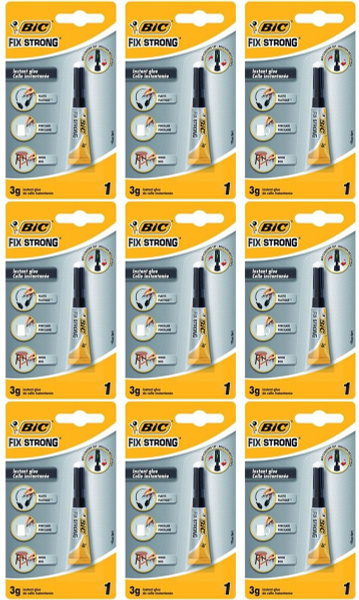 Bic Универсальный супер-клей, фикс стронг, 9 штук. - купить с доставкой ...