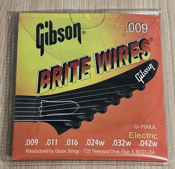 Струны для электрогитары GIBSON BRITE WIRES G-700UL ELECTRIC 9-42 ...