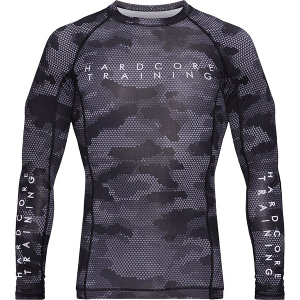 Рашгард Мужской Hardcore Training серый, черный Длинный, размер 48 ...
