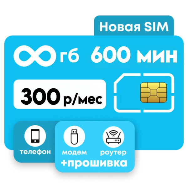 SIM-карта Тариф "Супер Безлимит" (Вся Россия) - купить с доставкой по ...