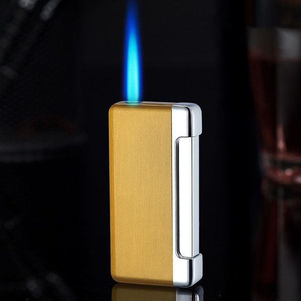 Ветрозащитная зажигалка Blue Flame Металлическая турбинная газовая ...
