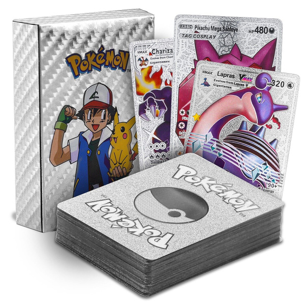 Карточки Коллекционные "Pokemon", Покемон Карты 55шт Серебристый ...