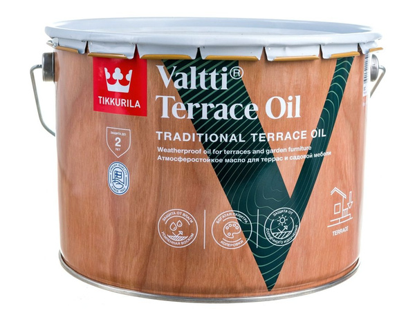 Масло для террас Tikkurila Valtti Terrace Oil EC 9л - купить с ...