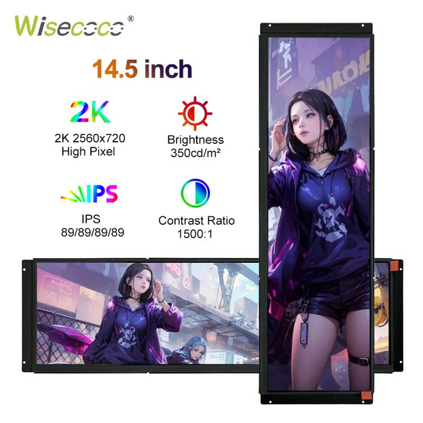 Монитор Wisecoco 2K портативный сенсорный монитор 14,5 дюймов IPS 14,5 ...
