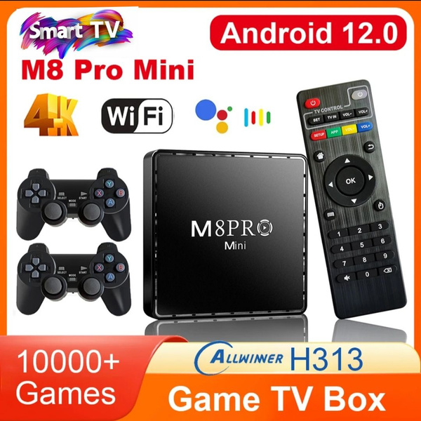 Игровая приставка m8pro mini Android TV смарт ТВ, более 10000 игр ...