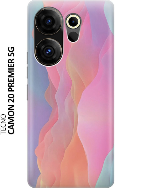 Силиконовый чехол Розовая дымка на Tecno Camon 20 Premier 5G / Техно ...