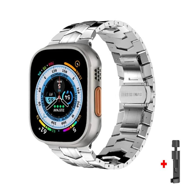 Роскошный титановый ремешок для часов для Apple Watch, металлический ...