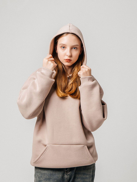 Толстовка Девочки MPA ELITA BYUST бежевый Футер, размер 128 Россия ...