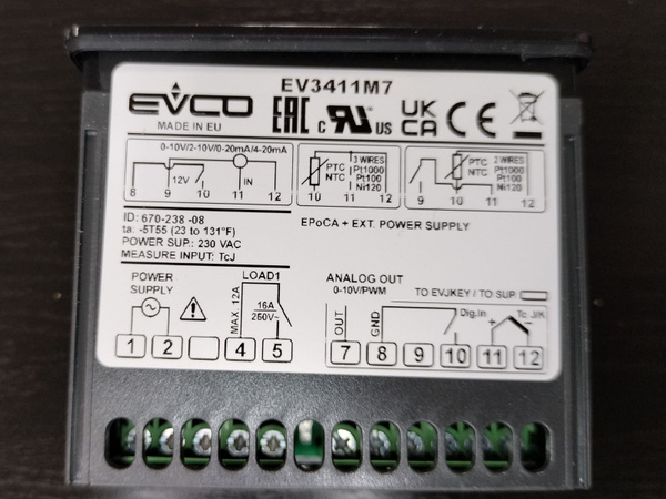 Контроллер EVCO EV3411M7 - купить с доставкой по выгодным ценам в ...