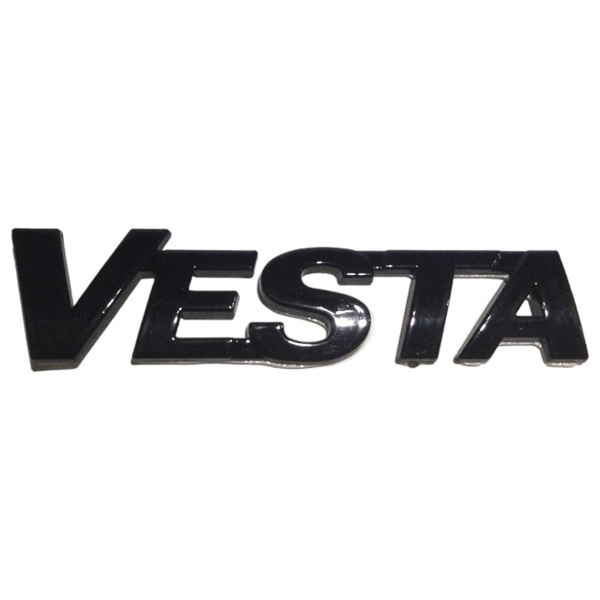 Эмблема (шильдик / значок) "VESTA" задняя на крышку багажника ЧЁРНЫЙ ...