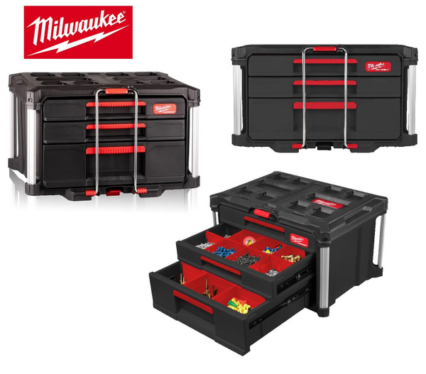 Ящик с выдвижными отсеками 2+1 Milwaukee PACKOUT DRAWER BOX - купить с ...