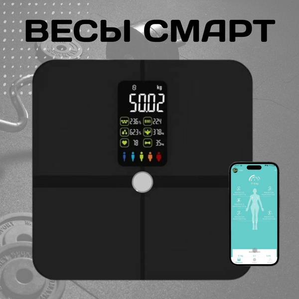 Напольные весы Весы напольные со smart индикатором, нагрузка 180 кг ...