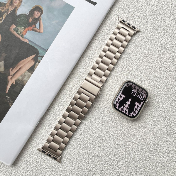 Подходит для Apple Watch, металлического ремешка для часов Starlight ...