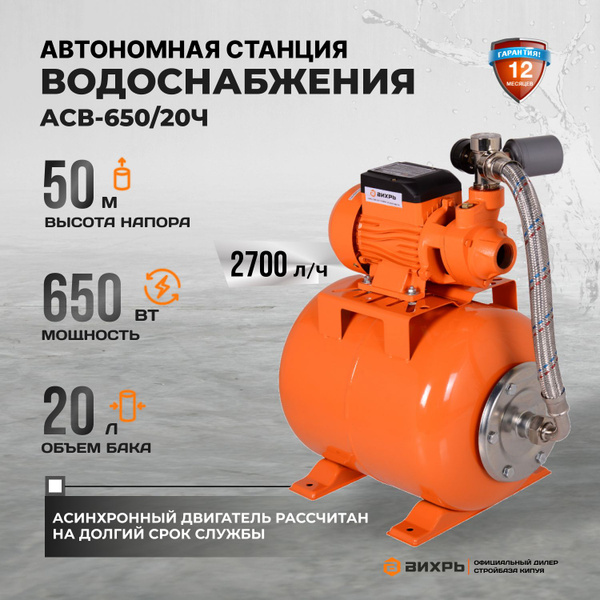 Насосная станция Вихрь ВИХРЬ-СТАНЦИИ - купить по выгодной цене в ...
