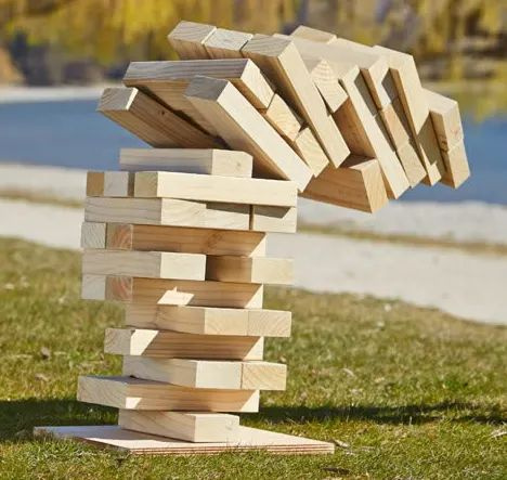 Деревянная башня Гигантская jenga (Большая дженга XXL) 72-150 см, 54 ...