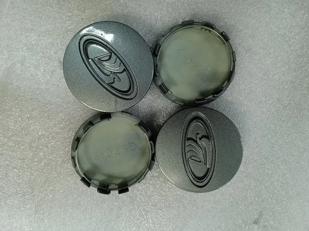 Колпачок заглушка крышки ступицы литого диска ВАЗ (комплект 4) логотип 58/54/12 мм (серебро) #1