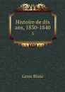 Histoire de dix ans, 1830-1840. 3 - Louis Blanc