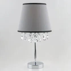 Настольная лампа Eurosvet Opera 01036/1 хром/прозрачный хрусталь Strotskis из России производства компании Eurosvet в сером цвете  ...