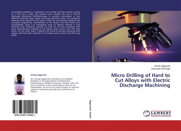 Обложка книги Micro Drilling of Hard to Cut Alloys with Electric Discharge Machining, Anoop Aggarwal and Ravinder Pal Singh