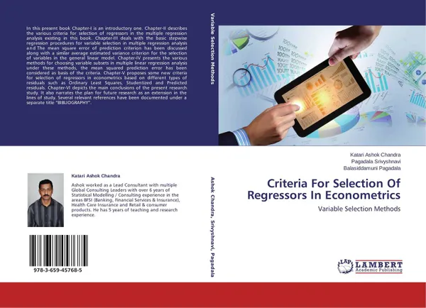 Обложка книги Criteria For Selection Of Regressors In Econometrics, Katari Ashok Chandra,Pagadala Srivyshnavi and Balasiddamuni Pagadala