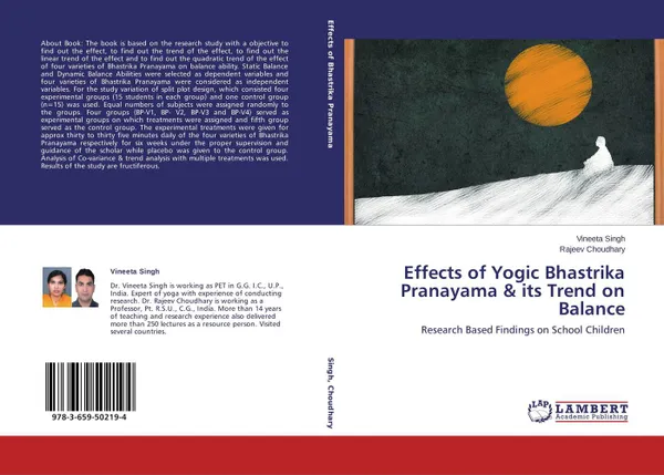 Обложка книги Effects of Yogic Bhastrika Pranayama & its Trend on Balance, Vineeta Singh and Rajeev Choudhary