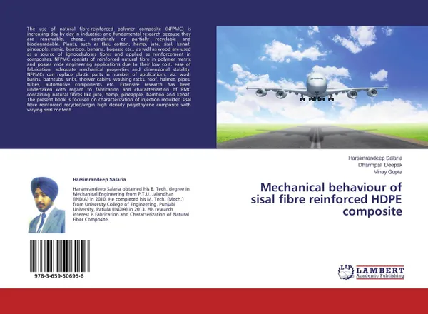 Обложка книги Mechanical behaviour of sisal fibre reinforced HDPE composite, Harsimrandeep Salaria,Dharmpal Deepak and Vinay Gupta