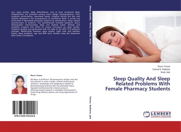 Обложка книги Sleep Quality And Sleep Related Problems With Female Pharmacy Students, Renu Tomar,Kamal S. Rathore and Vivek Jain