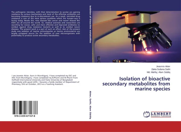 Обложка книги Isolation of bioactive secondary metabolites from marine species, Jeasmin Akter,Zakia Sultana Sathi and Md. Mahfuj Alam Siddiq