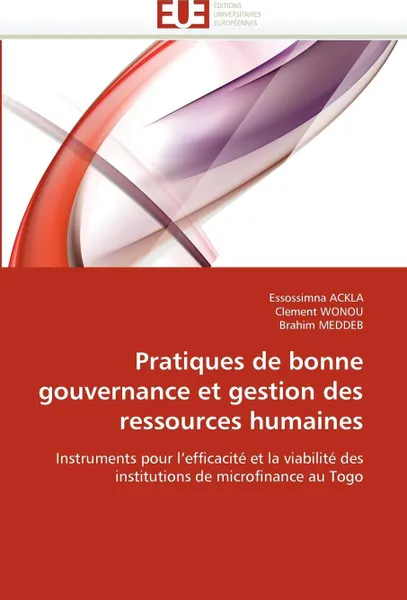 Обложка книги Pratiques de bonne gouvernance et gestion des ressources humaines, Collectif