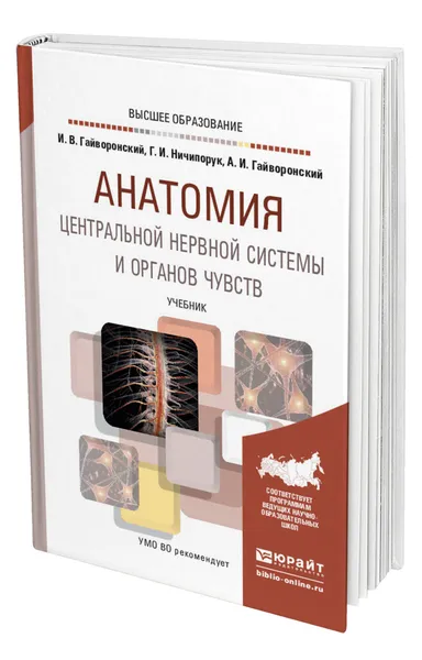 Обложка книги Анатомия центральной нервной системы и органов чувств, Гайворонский Иван Васильевич