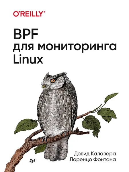 Обложка книги BPF для мониторинга Linux, Дэвид Калавера, Лоренцо Фонтана