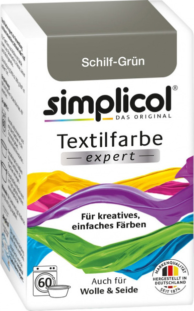 фото Simplicol Expert Краска для окрашивания шерсти, шелка, хлопка, льна и вискозы, серо-зеленая Heitmann