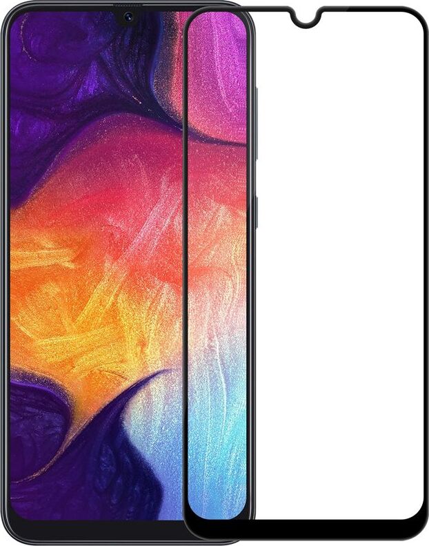фото Защитное стекло 5D Unipha Full Glue закалённое для Samsung Galaxy A30/A50, чёрное Glass unipha