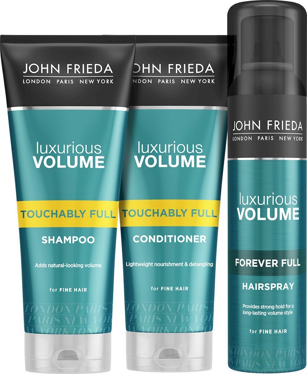 John frieda шампунь. Шампунь для волос John Frieda luxurious Volume с протеином 250 мл. John Frieda кондиционер luxurious Volume Core restore. John Frieda кондиционер для волос luxurious Volume Touchably Full. Набор John Frieda luxurious Volume Touchably Full объем.