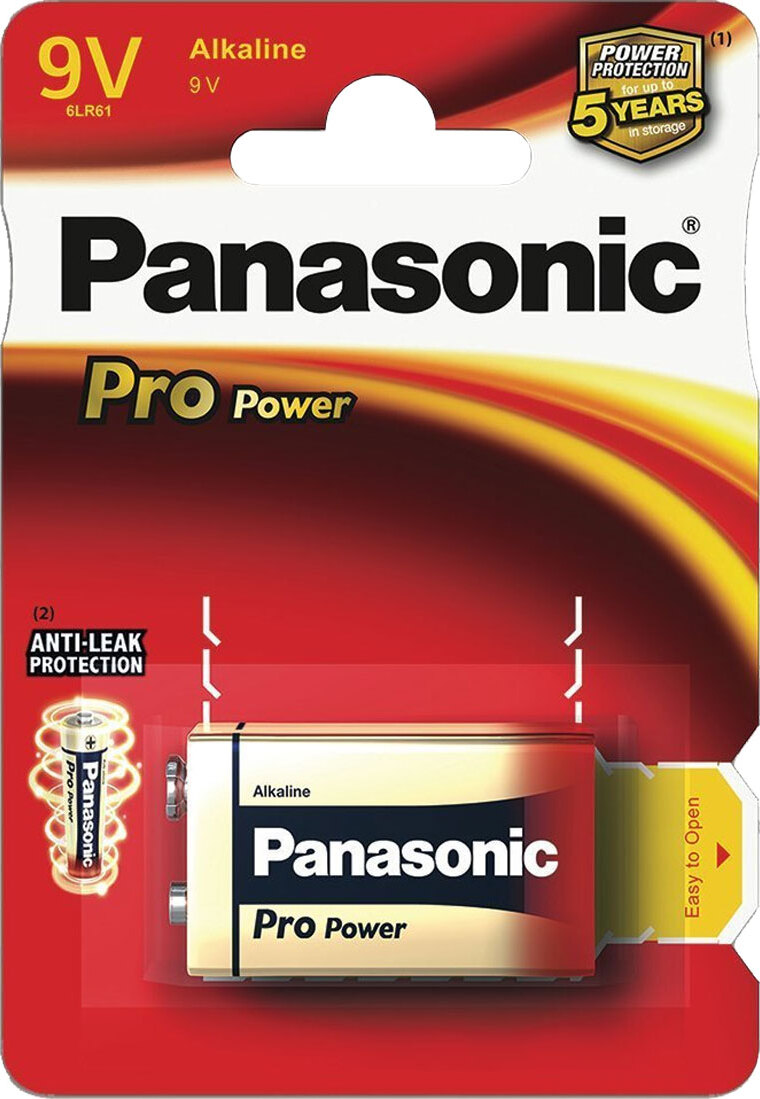 фото Батарейка Panasonic Pro Power 6LF22XEG/1BP, AA щелочная