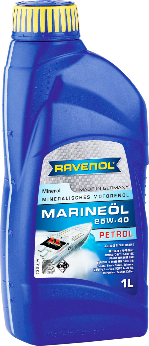 фото Моторное масло RAVENOL Marineoil PETROL SAE 25W-40 mineral (1л)