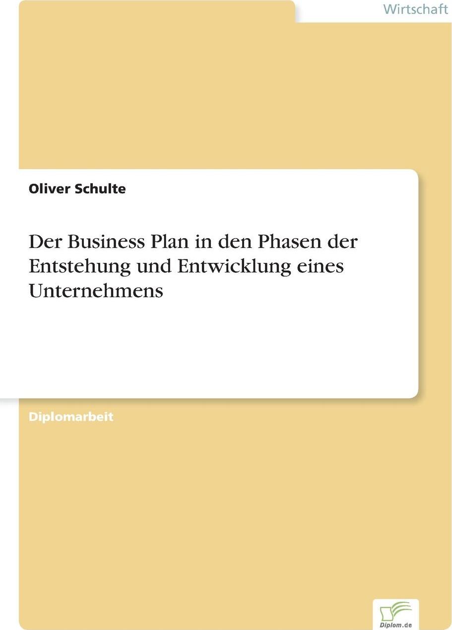 фото Der Business Plan in den Phasen der Entstehung und Entwicklung eines Unternehmens