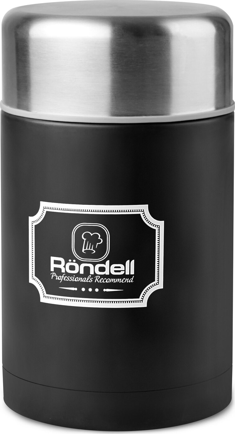 фото Термос для еды 0,8 л с внутр.контейнером 0,35 л Picnic Black Rondell (BK)