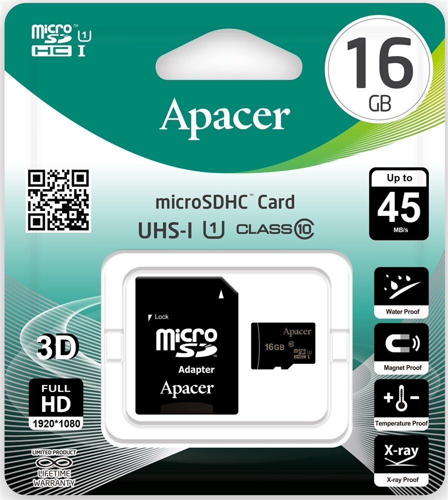 фото Карта памяти Apacer Micro SD 16 Gb