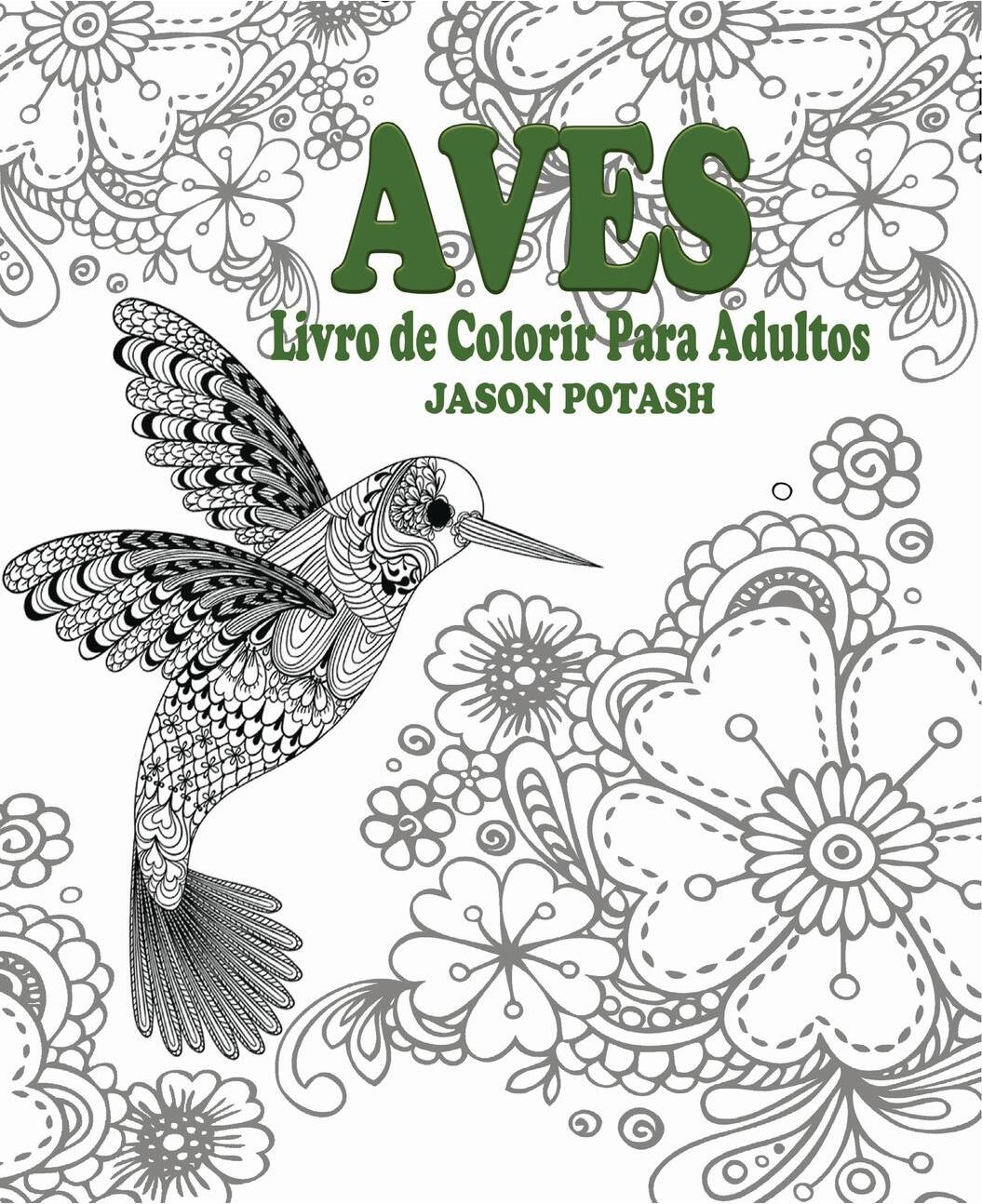 фото Aves Livro de Colorir Para Adultos