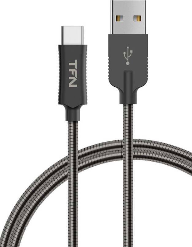 фото Кабель TFN USB- Type-C 3A 1.0m steel