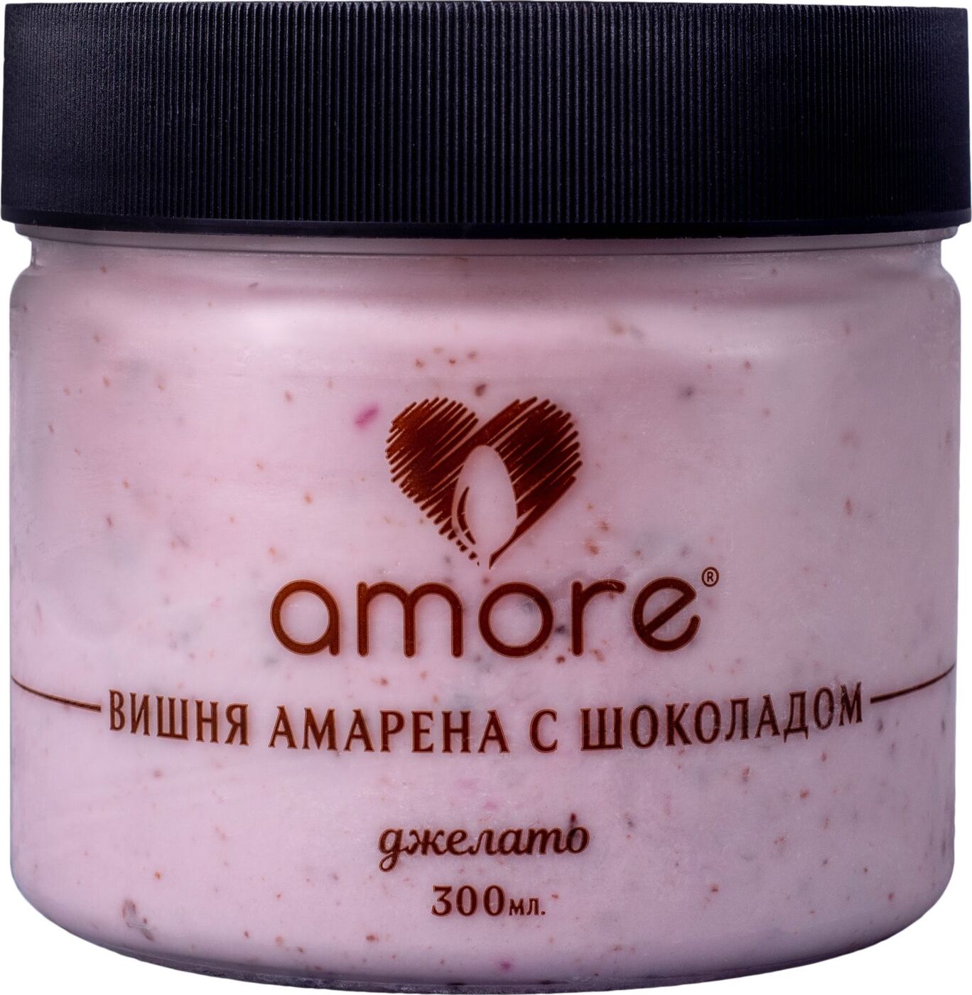 Мороженое Вишня Амарена с шоколадом Amore, 300 мл