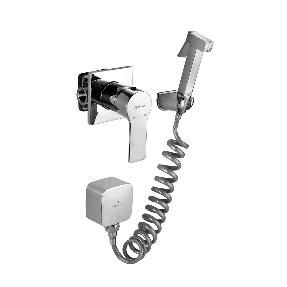 Смеситель встраиваемый с набором для гигиенического душа ELGHANSA ...