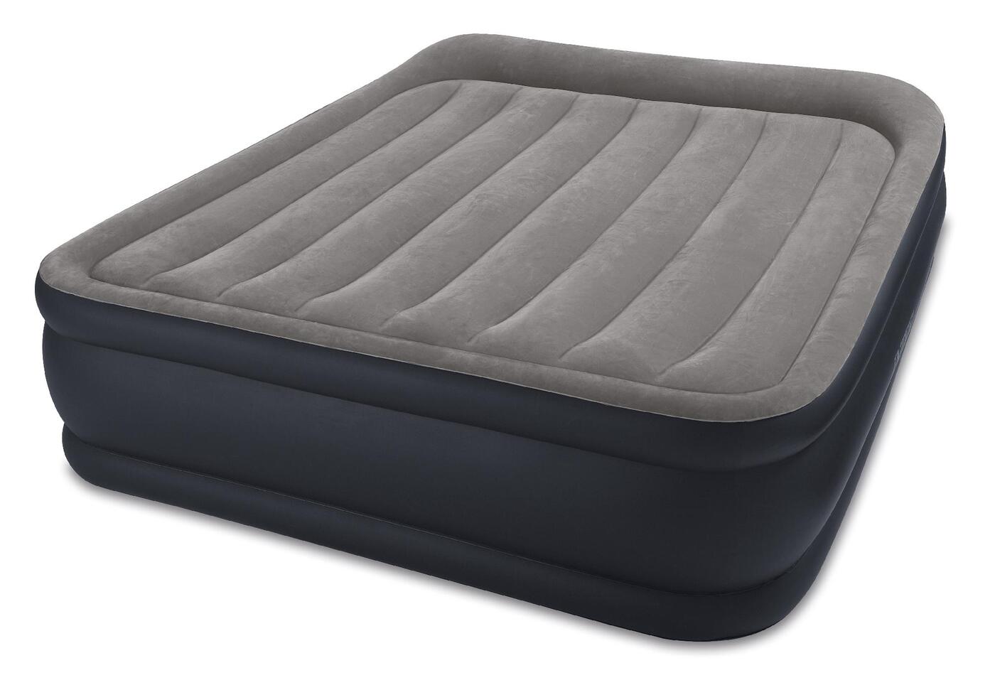 intex надувная кровать pillow rest raised bed