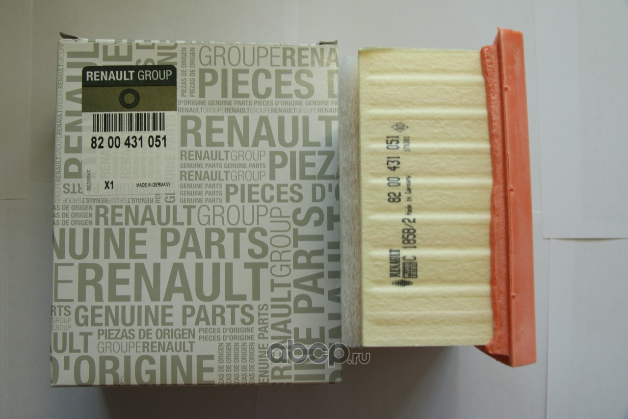 Характеристики Фильтр воздушный Renault 8200431051, подробное описание ...