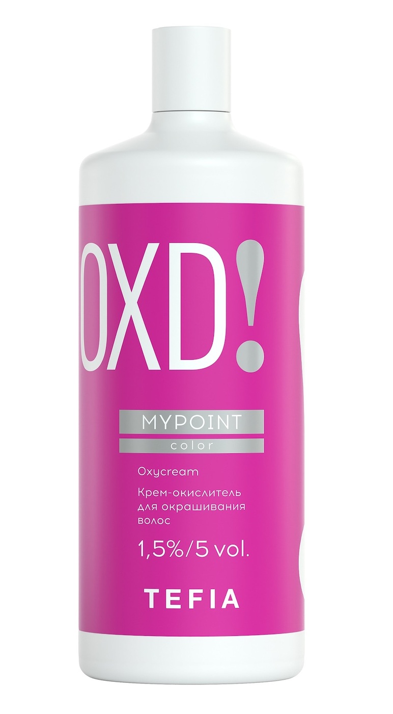 Tefia. Крем окислитель для окрашивания волос 1,5% (5 vol.) профессиональный Color Oxycream MYPOINT 900 мл