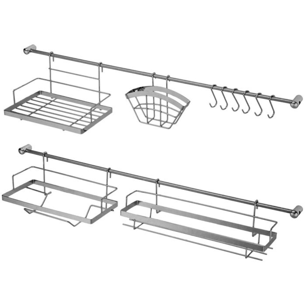 Рейлинговая система для кухни: базовый набор 10 предметов 1305805