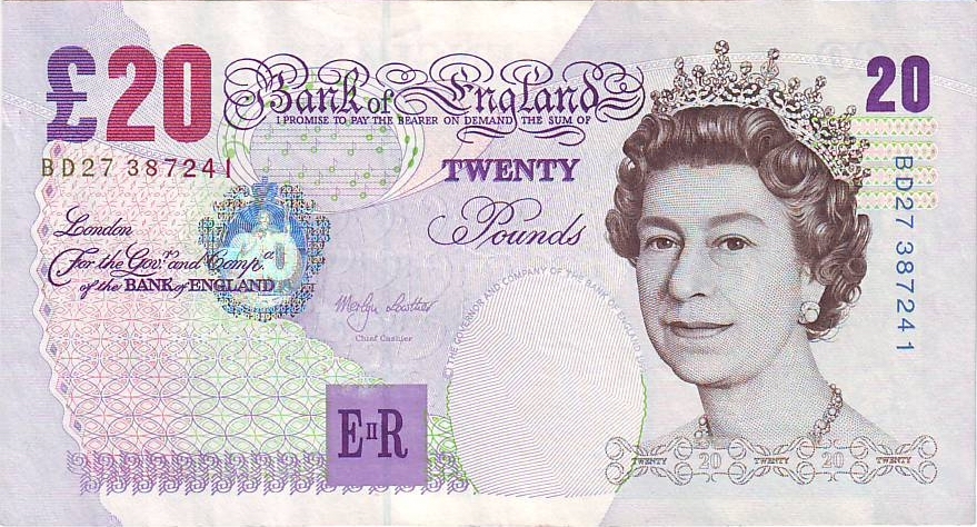 Bank of England Bank Notes 50 Pound Sterling note 2011 Queen Elizabeth II Pound