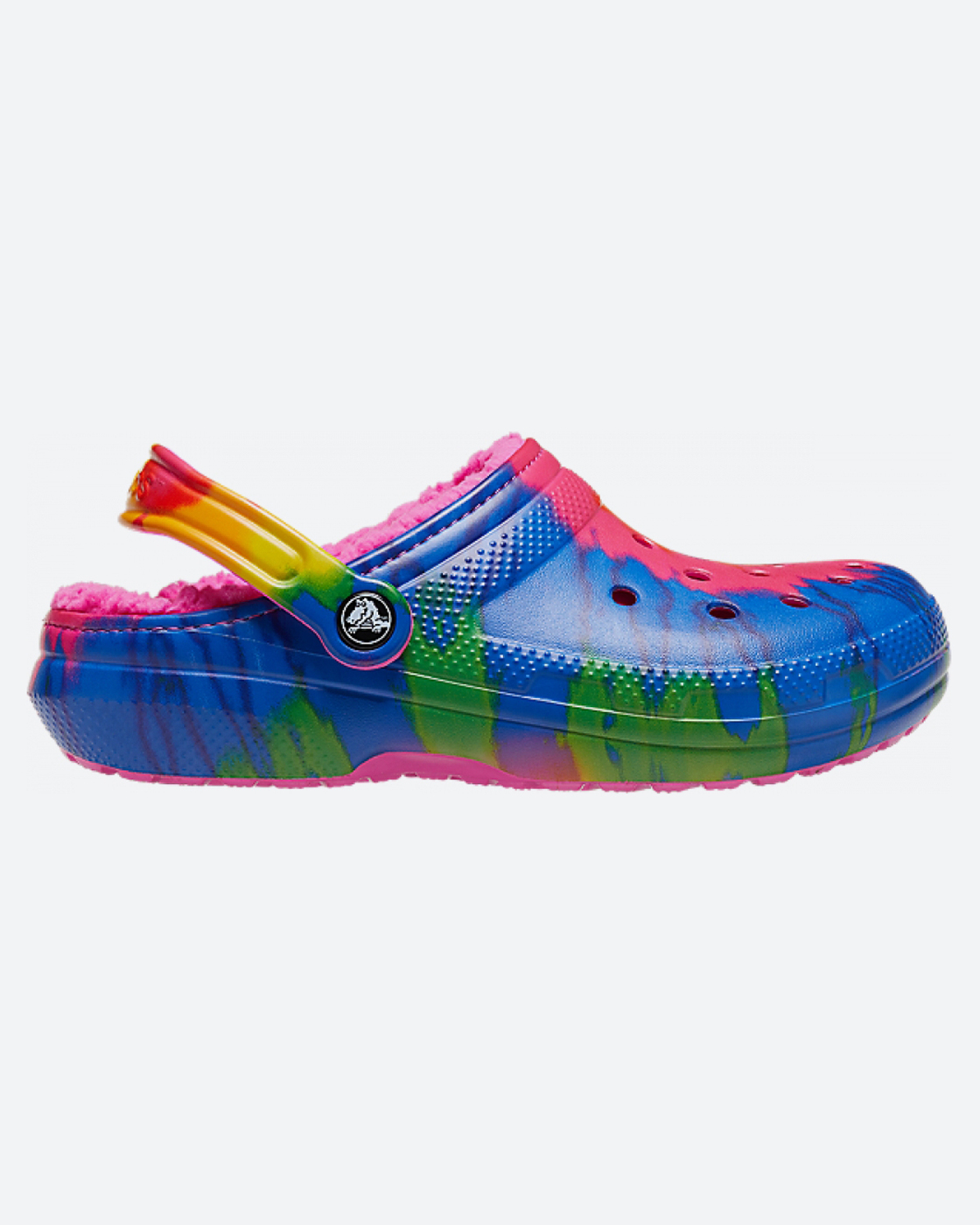 crocs classic lined tie dye